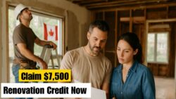 Canadians Urged to Prepare Early for $7,500 Home Renovation Tax Credit – Step-by-Step Claim Method Announced