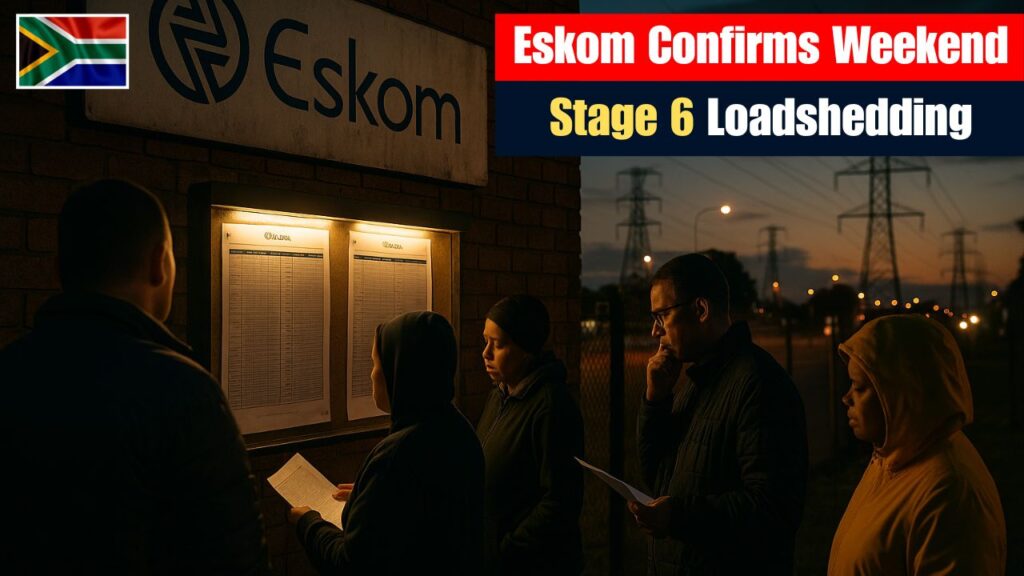 Eskom Confirms Stage 6 Loadshedding