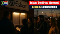 Eskom Confirms Stage 6 Loadshedding Arrangements for This Weekend – Complete Time Slot Breakdown Released