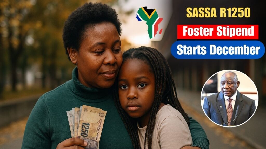 SASSA R1250 Foster Stipend Starts December