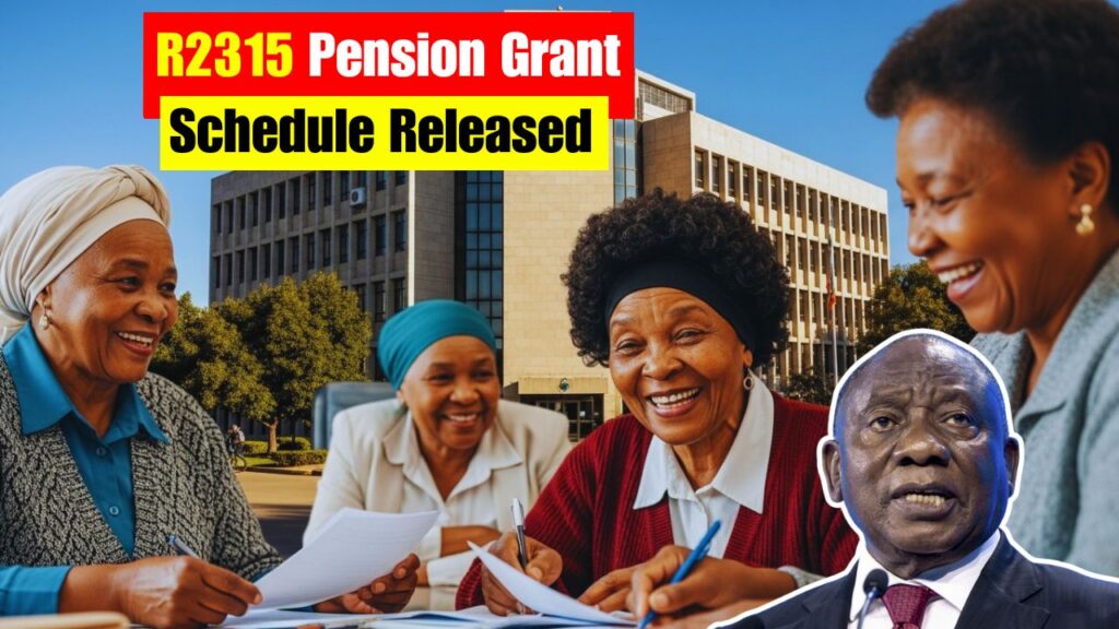 SASSA’s updated November 2025 pension calenda
