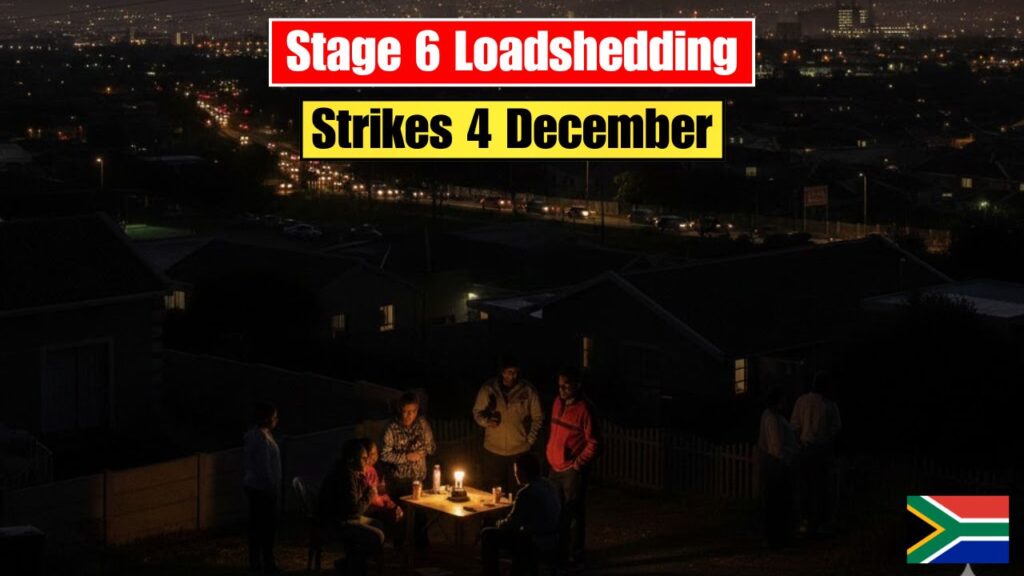 Stage 6 Loadshedding Strikes on 4 December