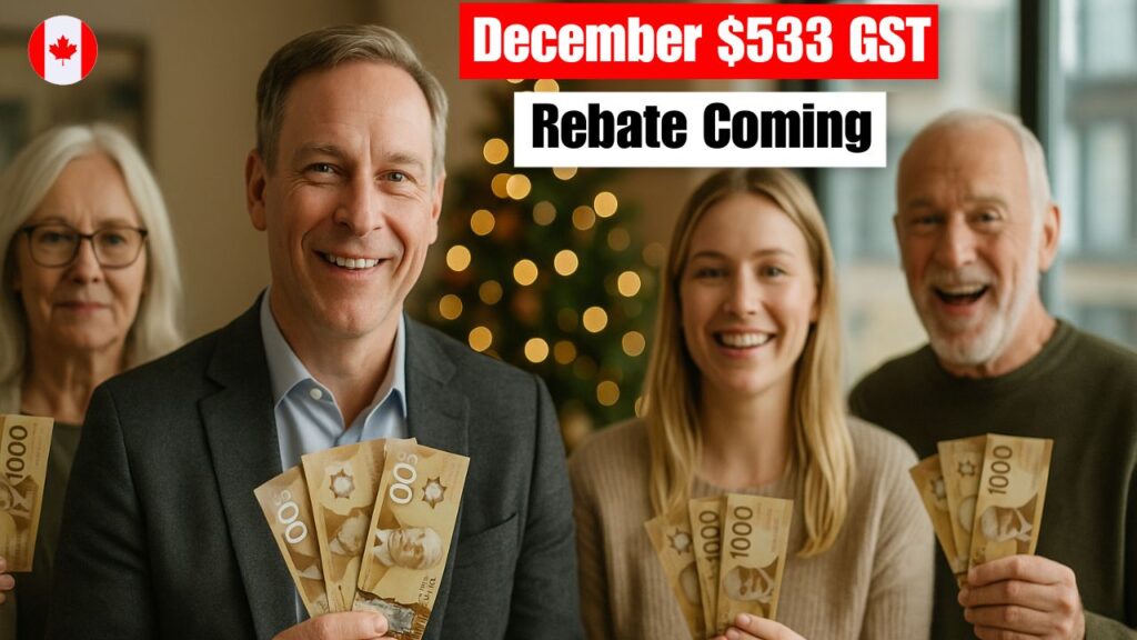 A $533 GST HST Rebate Set for December