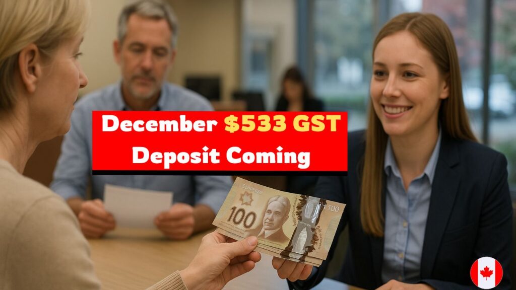 A Scheduled $533 GST HST Deposit Planned