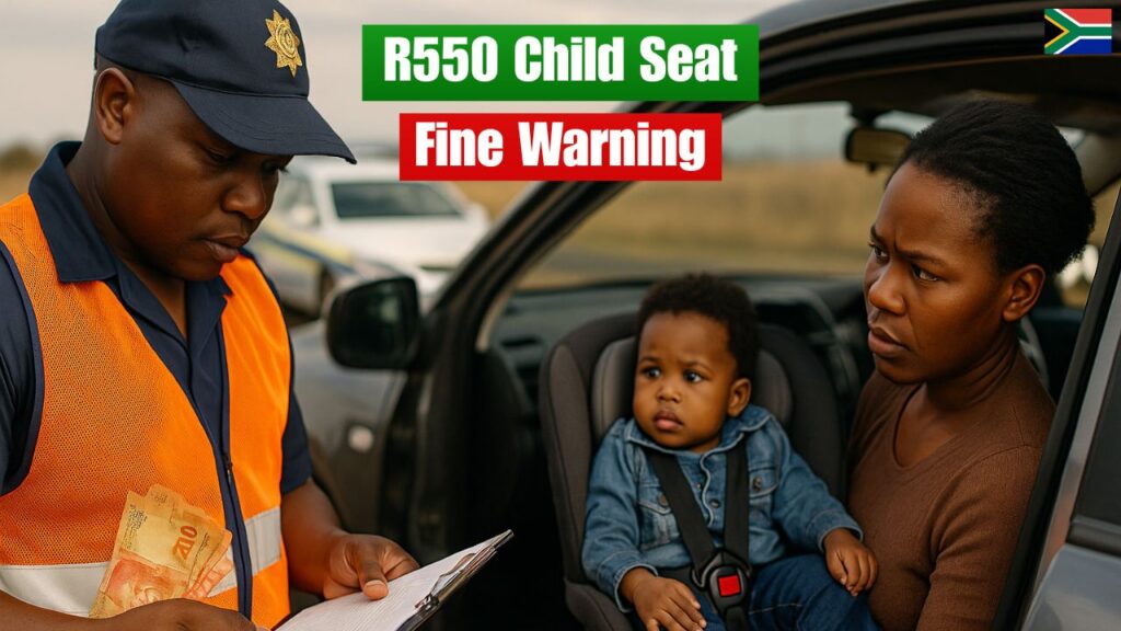 R550 Child Seat Fine Warning